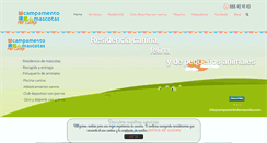 Desktop Screenshot of campamentodemascotas.com